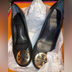 Tory Burch Wedges 6.5 Black